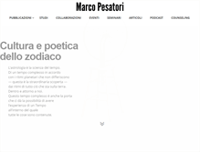 Tablet Screenshot of marcopesatori.it